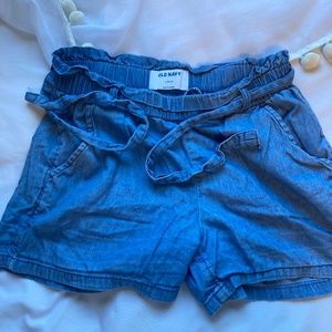 Girls paper bag shorts